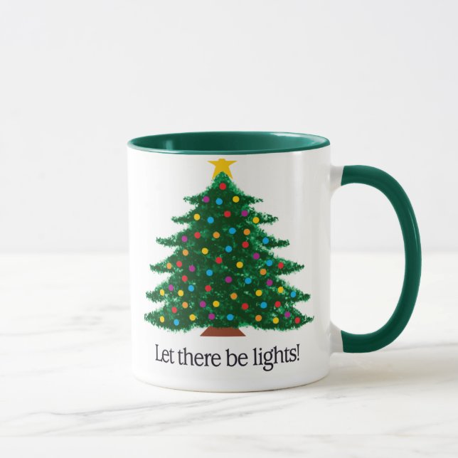 Caneca Deixado haja umas luzes -- Árvore (Direita)
