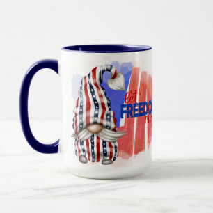 Caneca Deixe a liberdade tocar Gnome Mug