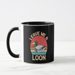 Caneca Deixe-me um lago Engraçado Lago Vintage Retro