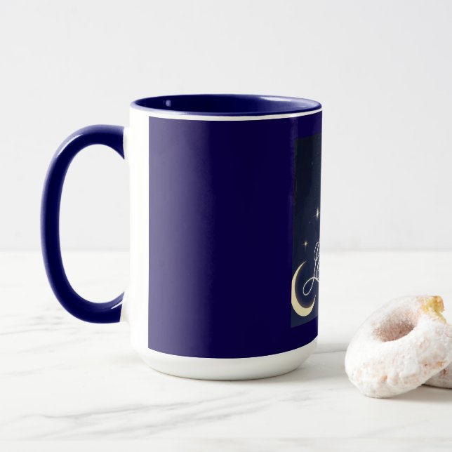 Caneca Deixe-o cair em Star Galaxy Mug - Inspiração (Com Donut)