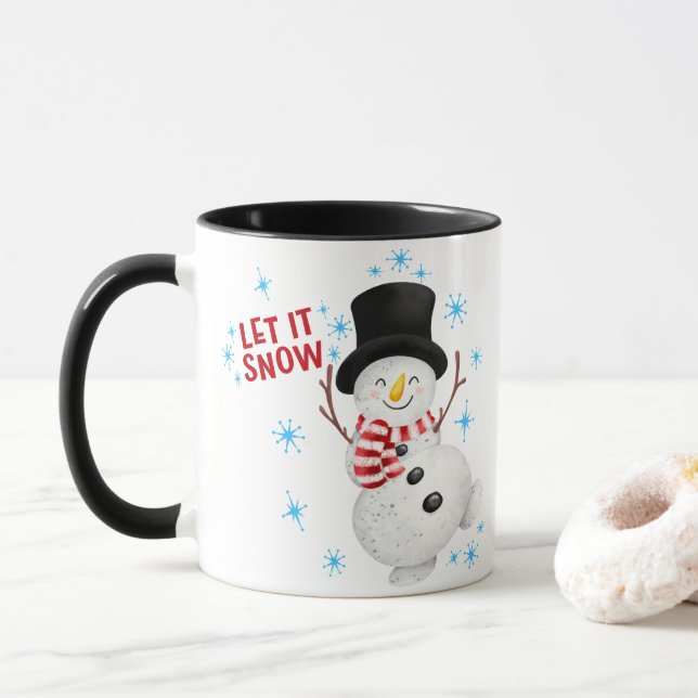 Caneca Deixe-o nevar (Com Donut)