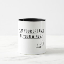 Caneca Deixe o seu sonho ser seu Café inspirador