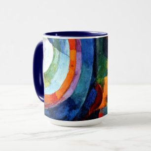 Caneca Delaunay - Formas Circulares, Sol, Lua
