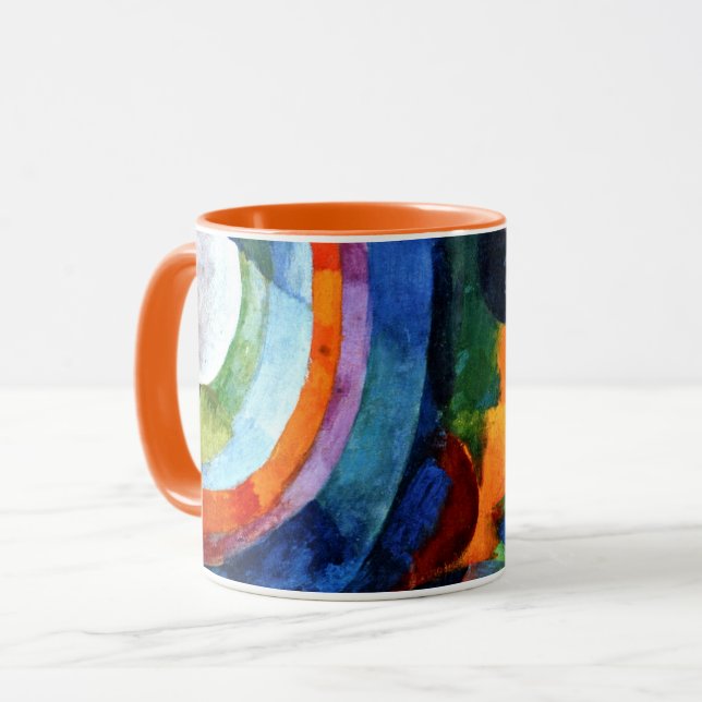 Caneca Delaunay - Formas Circulares, Sol, Lua (Frente Esquerda)