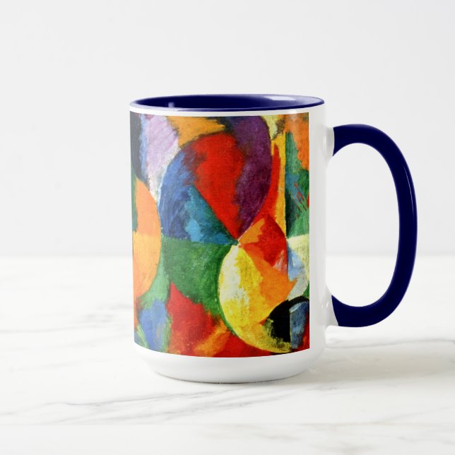 Caneca Delaunay - Formas Circulares, Sol, Lua (Direita)