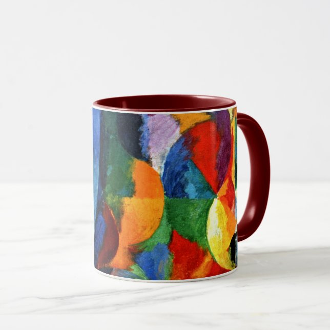 Caneca Delaunay - Formas Circulares, Sol, Lua (Frente Esquerda)