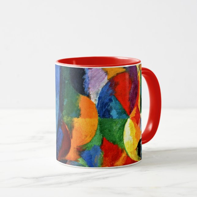 Caneca Delaunay - Formas Circulares, Sol, Lua (Frente Esquerda)