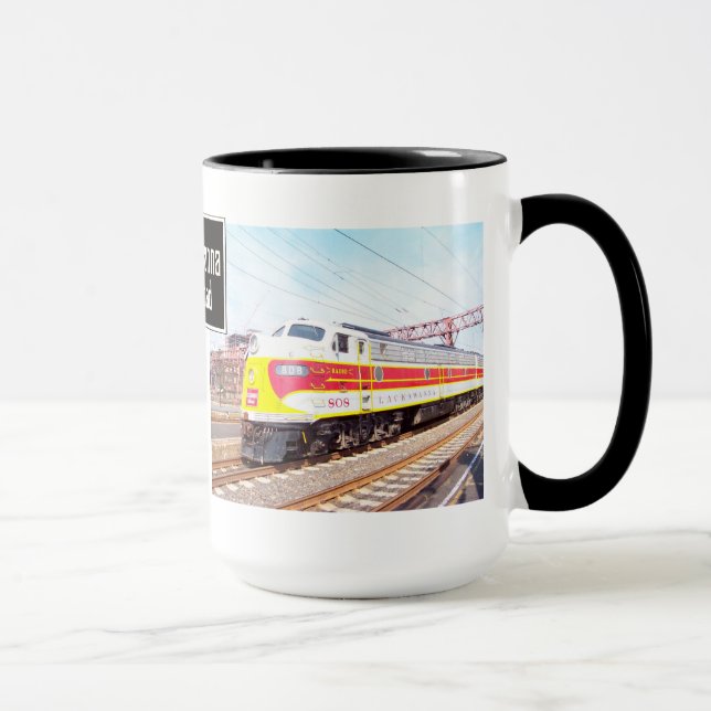 Caneca Delaware Lackawanna e locomotiva ocidental 808 (Direita)