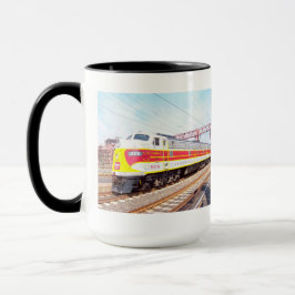 Caneca Delaware Lackawanna e locomotiva ocidental 808