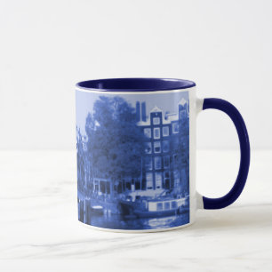 Caneca Delft-Azul-Olhar da arquitectura da cidade de
