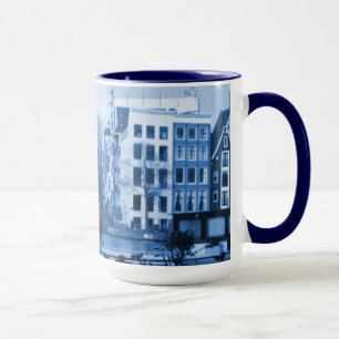 Caneca Delft-Azul-Olhar de Amsterdão Holland