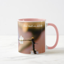 Caneca Delicar as flores do damasco japonês