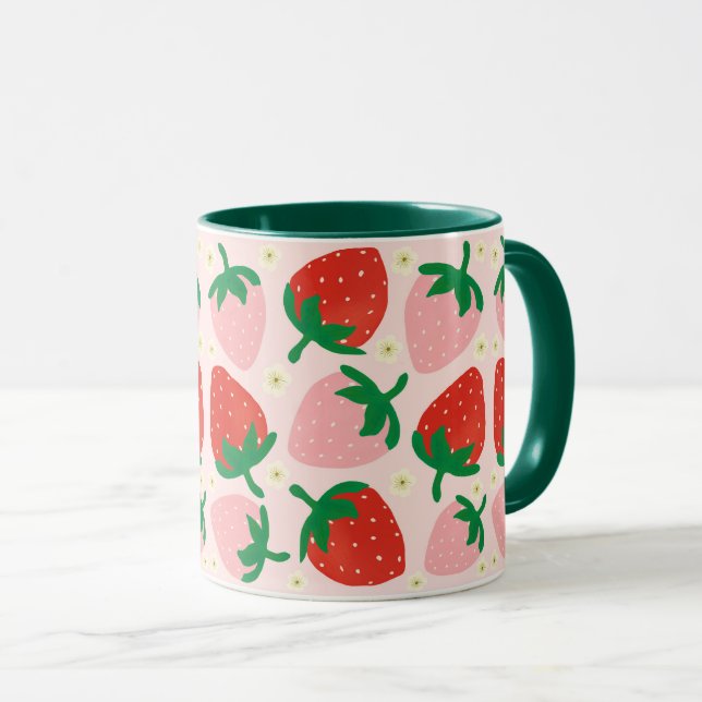 Caneca Delícias de Frutas  Rosa Suave (Frente Esquerda)