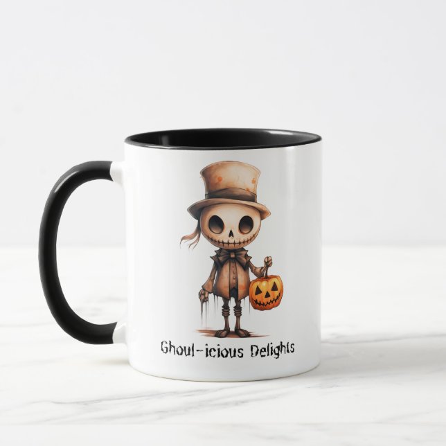 Caneca Delights Ghoul Skeleton Halloween Mug (Esquerda)