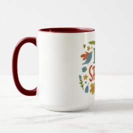 Caneca Delito de Springtime disponível em 11 ou 15 onças