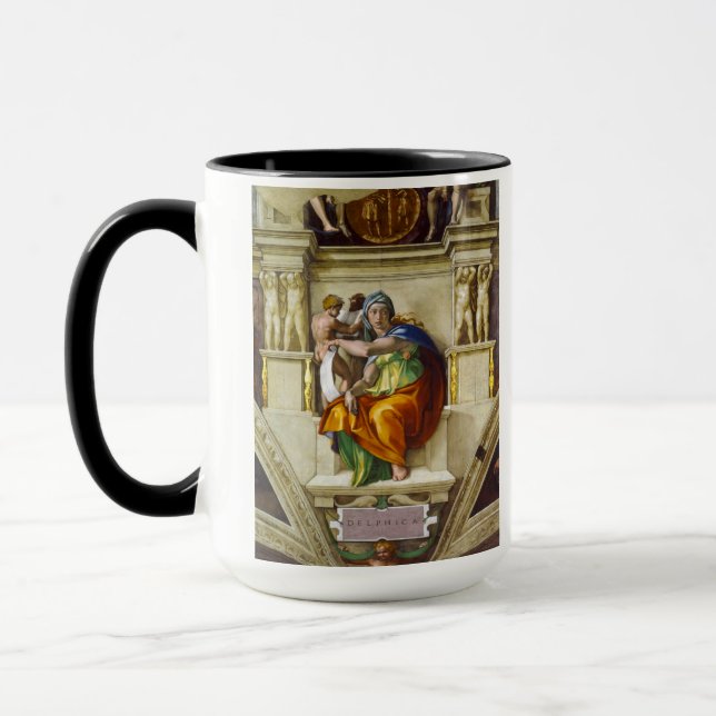 Caneca Delphic Sibyl por Michelangelo (Esquerda)