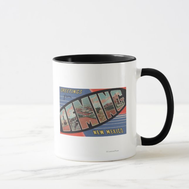 Caneca Deming, Novo México - Cenas com Letras Grandes (Direita)