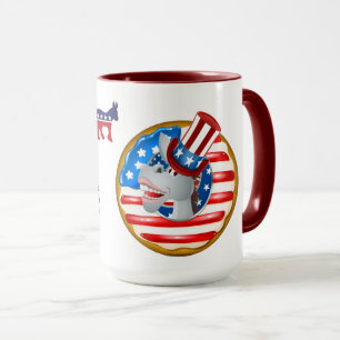 Caneca Democrata América Deus abençoe