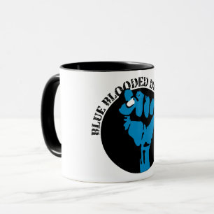 Caneca democrata de sangue azul