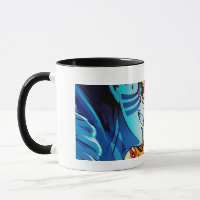 Caneca Demon Slayer (Rengoku kyojuro e akaza) Luta (Esquerda)
