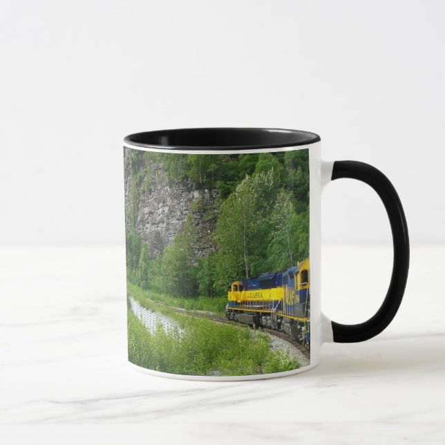 Caneca Denali Express Trem de Férias Fotografia no Alasca (Direita)