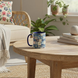 Caneca Denim Patchwork