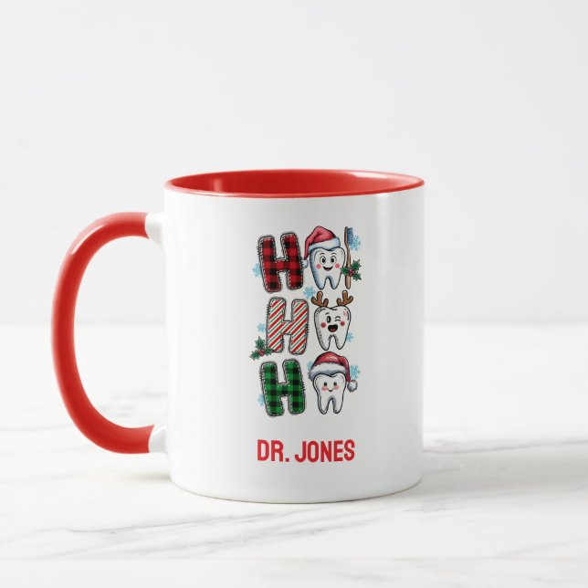 Caneca Dental Ho Ho Personalizado (Esquerda)
