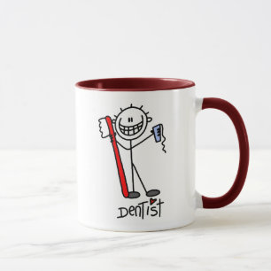 Caneca Dentista de figura de fixação