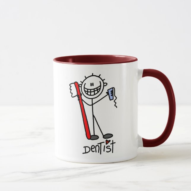 Caneca Dentista de figura de fixação (Direita)