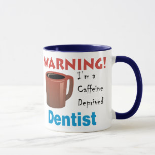 Caneca Dentista destituído cafeína