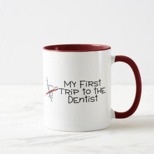 Caneca Dentista minha primeira viagem ao dentista