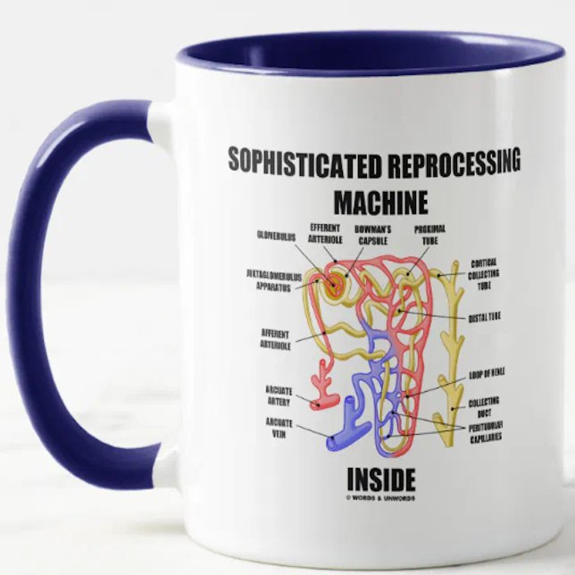 Caneca Dentro de máquina de reprocessamento sofisticada (No need to be a nephrologist to express your renal attitude with this nephrological attitude mug!)