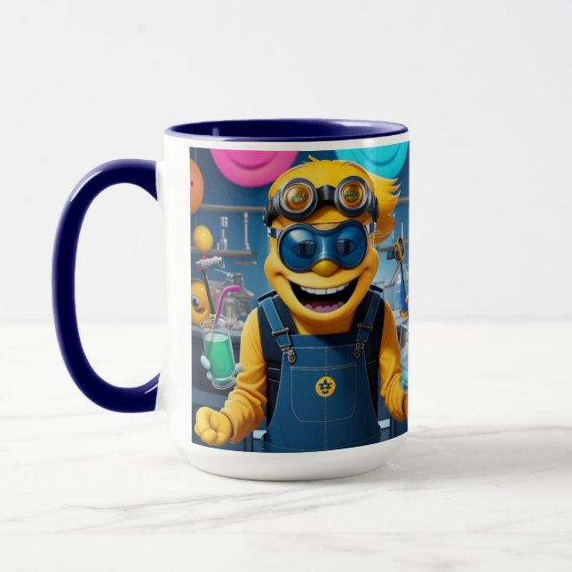 Caneca „Der verrückte Laborheld – Spaß im Reagenzglas!“ (Esquerda)