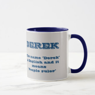 Caneca Derek Name Mug