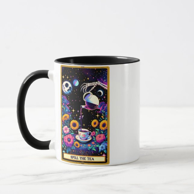 Caneca Derramar Da Placa Tea Tarot (Esquerda)