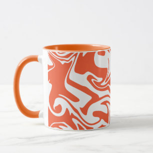 Caneca Derramar - Laranja e Branco