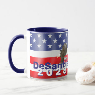 Caneca DeSantis 2028 com Bald Eagle