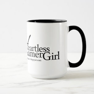 Caneca desapiedado do logotipo da menina do Gamer