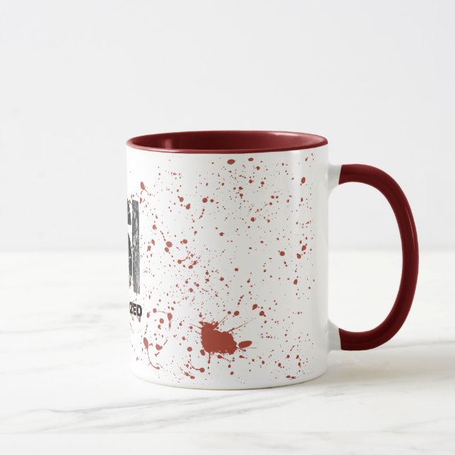 Caneca desautorizada de CSI do Spatter do sangue (Direita)