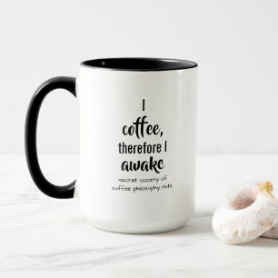 Caneca Descarta a Torção Filosófica do Café