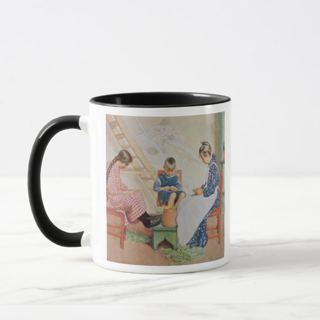 Caneca Descascando ervilhas, bar. em "Lasst Licht Hinin" (Esquerda)