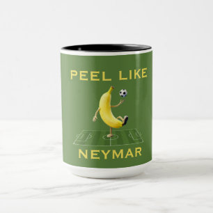 Caneca Descasque Como um Campeão Banana de Futebol Engraç
