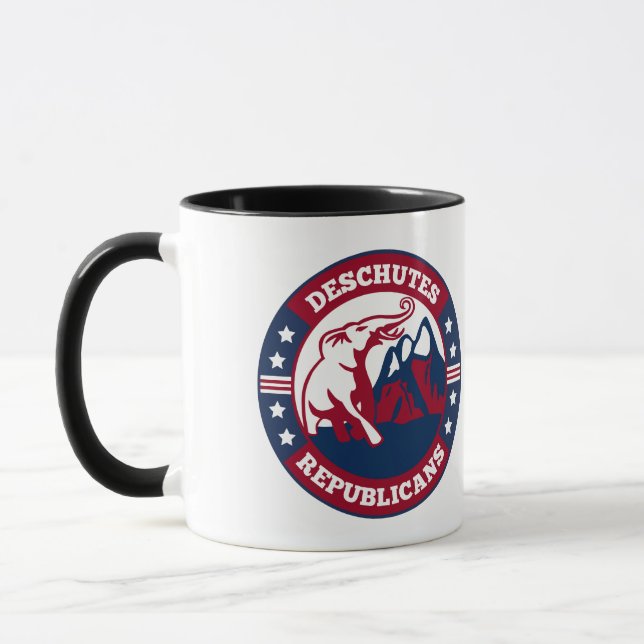 Caneca Deschutes Republicanos 2023 NOVA Taça de Café de L (Esquerda)
