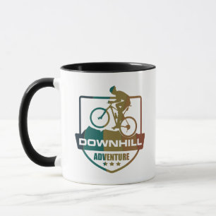 Caneca Descida de bicicleta de montanha