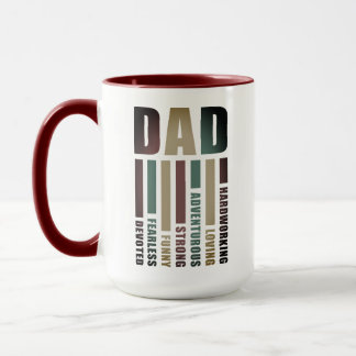 Caneca Descrição do "PAI" do Dia de os pais personalizado