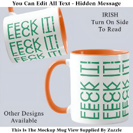 Caneca Descubra! Irish Ireland Hidden Message 150G Cote