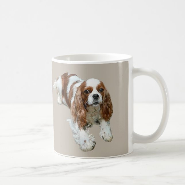 Caneca descuidado do Spaniel de rei Charles (Direita)