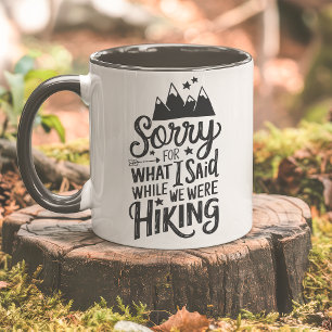 Caneca Desculpa Divertida de Montanhismo
