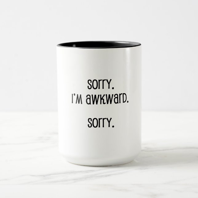 Caneca Desculpe-me pela Inépcia (Centro)