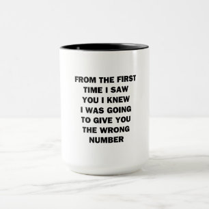 Caneca Desde a Primeira Vez que Eu Te Vi